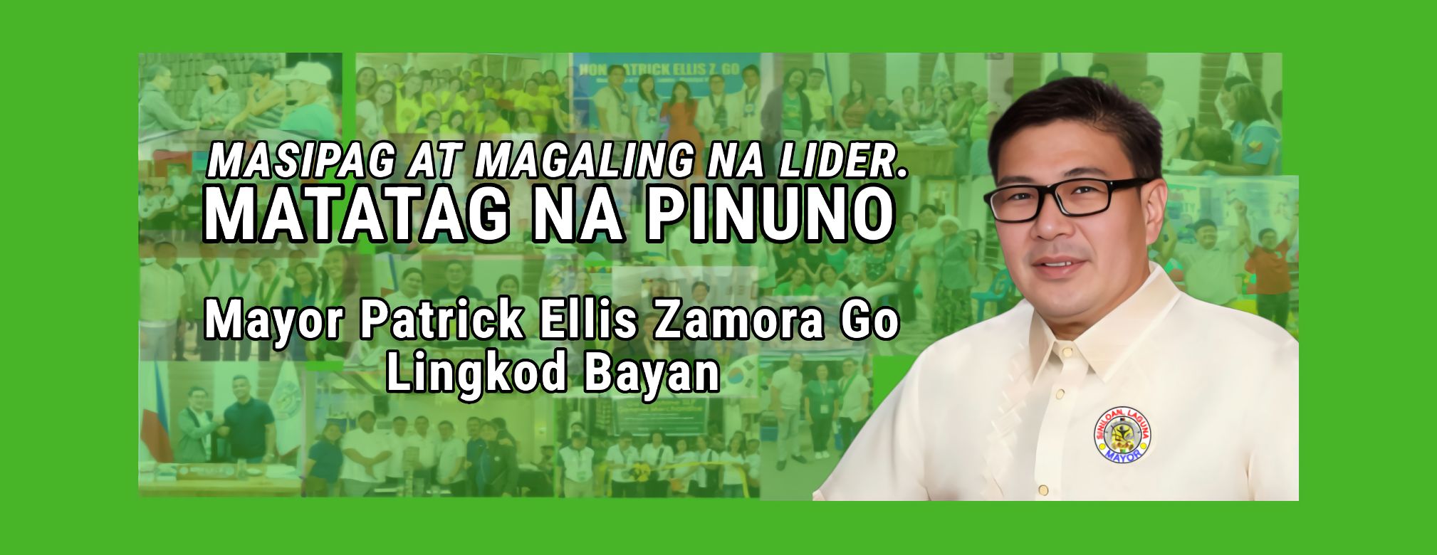Mayor Patrick Go promoting Siniloan